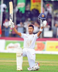 Anandian Kamesh Nirmal after his brilliant century at the 89th Big Match